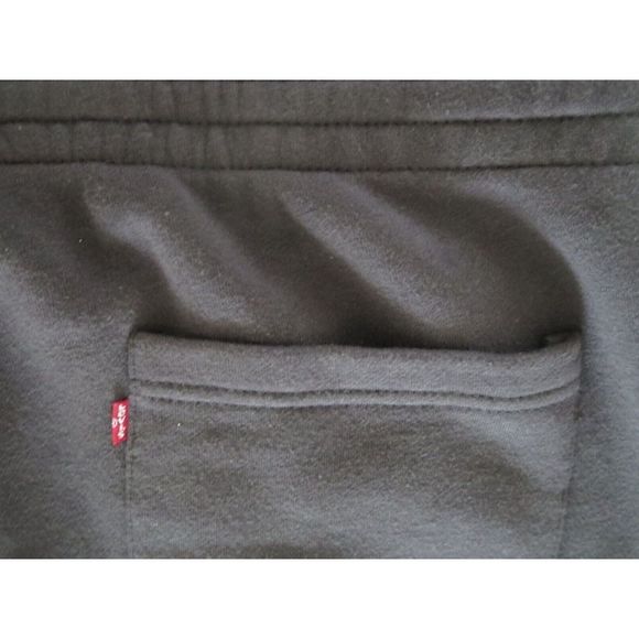 Levi's A21770011 Men's Sz L Black Red Tab Loose Fit Fleece Sweatpants $50 - Picture 4 of 5